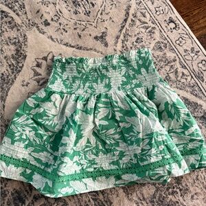 American Eagle Floral Green Skirt